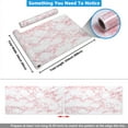 thumbnail image 6 of CRE8TIVE 24"x354" Pink Marble Wallpaper Peel and Stick for Wall Mable Contact Paper for Countertops Self Adhesive Removable Wallpaper Waterproof Glossy Pink Vinyl Roll for Kitchen Cabinets 24" Wide, 6 of 8