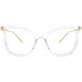 thumbnail image 1 of FEISEDY Oversized Cat Eye Glasses Frame Blue Light Blocking Eyewear for Women B2589, 1 of 8