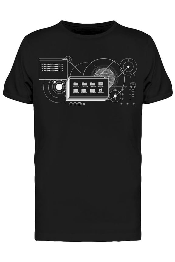 Retrofuturistic O S T-Shirt Men -Image by Shutterstock, Male Medium