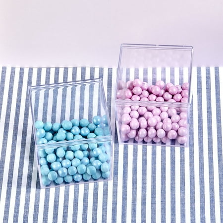 30 Perfectly Plain Collection Large clear plastic cube