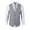 Grey, variant on Boy's 3PCS 4 Button Formal Suit Vest White Shirt and Die Navy 2T