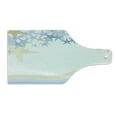 thumbnail image 2 of Starfish Cutting Board, Wavy Stripes in the Ocean Inspired Design Starfishes Sky Aquatic Sea Life Theme, Tempered Glass Cutting and Serving Board, Wine Bottle Shape, Multicolor, by Ambesonne, 2 of 5