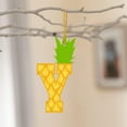 26 Letters Yellow Pineapple Acrylic Pendant Funny 26 Letters Pendant