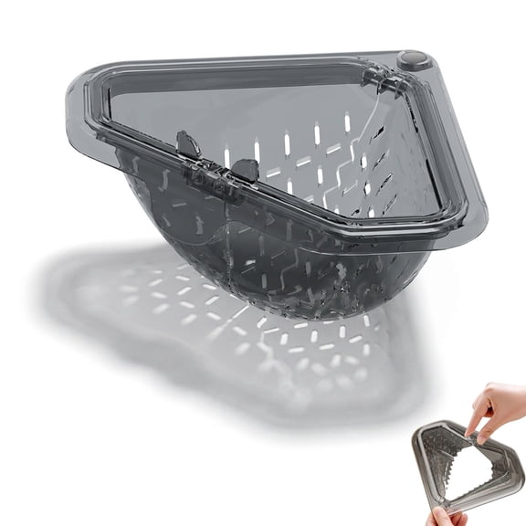 Magnetic Triangle Sink Strainer, Kitchen Food Waste Garbage Prevent Clog Trash