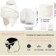 thumbnail image 2 of (Tamaño: L Blanco) Gorros con orejeras y bufandas de punto para niñas pequeñas de 4 a 6 años Gorros con pompones gruesos y cálidos con calentador de cuello Conjuntos de gorros para niños Guantes Conjunto de gorro de invierno Rojo Verde, 2 of 5