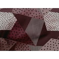 thumbnail image 4 of oneOone Coton Popeline Chocolat Brun Tissu Pointcheck & Triangle Géométrique Robe Tissu Tissu Imprimé par la Cour 42 Pouces de Large, 4 of 4