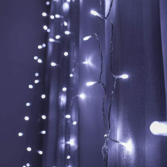 Cortina de Luces La Merced Serie Decorativa Navideña Luz Led Blanca 400 Focos 3x1.5 m
