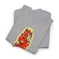 thumbnail image 3 of Devil Boy World Industries Skateboard 2000s Vintage Rare Classic T Shirt Print - Sport Grey / M, 3 of 5