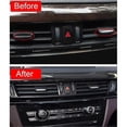 thumbnail image 4 of Suitable for X5 X6 F15 F16 Car AC Vent Clip Center Console Air Outlet Trim-si xi, 4 of 5