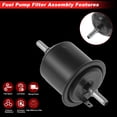 thumbnail image 5 of Unique Bargains Fuel Filter Assembly for Hyundai Accent L4 1.5L 00-03 Fuel Filter Fuel Pump Assembly Replacement No.33235 Metal Plastic Tank Fuel Filter Assembly 1pc, 5 of 6