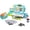 Blue, variant on INTMEDIC Pretend Play Calculator Cash Register Toy as Preschool Gift for Kids, Classic Count Toy with Sound, Microphone, Scanner, Pretend Credit Card, Play Food for Boys & Girls