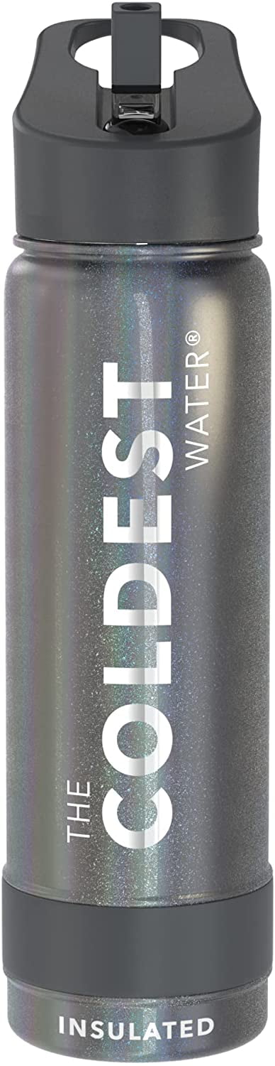 Stainless Steel Water Bottle with Straw – 24 Oz. Sports Water Bottle  Insulated for Hot & Cold Drinks…See more Stainless Steel Water Bottle with  Straw