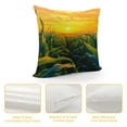thumbnail image 4 of Creowell Sunflowers Fashion Style Dirt-Resistant Throw Pillow Covers for Couch Sofa Bed Living Room Bedroom 1PC 24x24in, 4 of 5