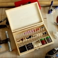 thumbnail image 4 of 100pc Polish Sand Cut Rotary Accessory Set in Wooden Box, 4 of 9