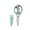Aqua, variant on Farberware 4 in 1 Stainless Steel Scissors with Nonslip Handles, Black and Gray