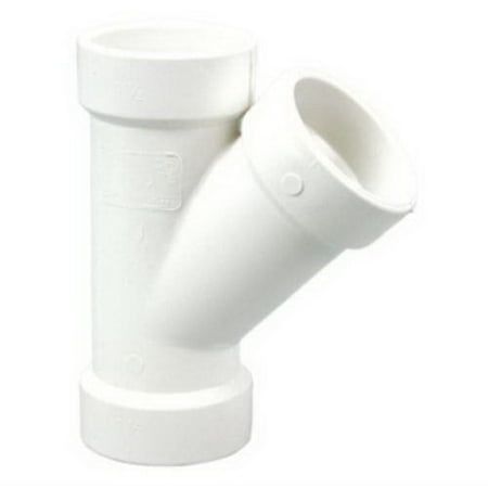3 Inch Pvc Set - Spears P600 Molded DWV Pipe Wye, 45 deg, 3 Inch, Hub, SCH 40, PVC, White, 140 deg F