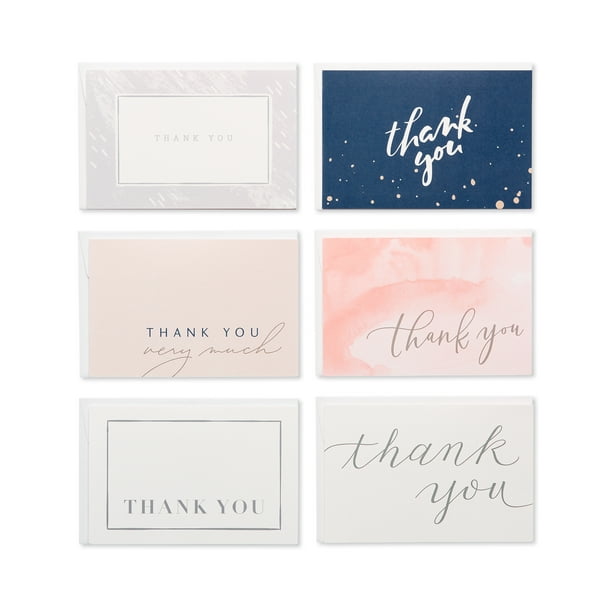 American Greetings Thank You Greeting Cards 48 Count 4 5 X 6 7 Envelopes Included Walmart