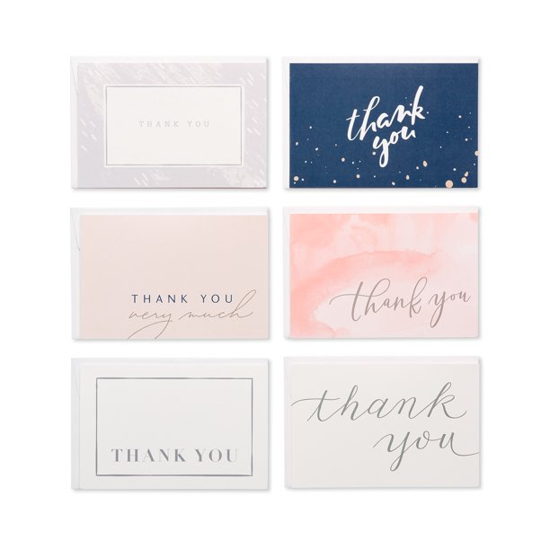 American Greetings Thank You Greeting Cards, 48 Count, 4.5" x 6.7