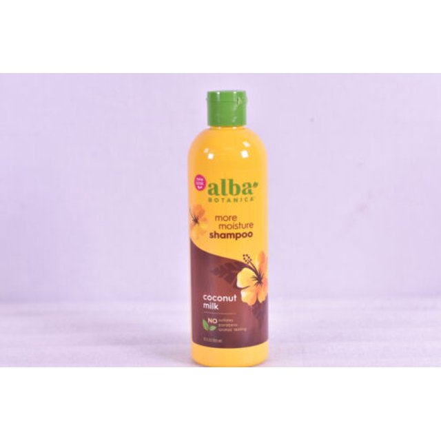 Alba Botanica More Moisture Coconut Milk Shampoo, 12 fl oz,