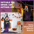 thumbnail image 6 of Costway 6Ft Lighted and Animated Halloween Witch Outdoor Indoor Animatronic Halloween Decoration w/ LED, 6 of 10