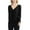 Rich Black, variant on Womens Shoulder Cinched Pullover Blouse, Black, XX-Small