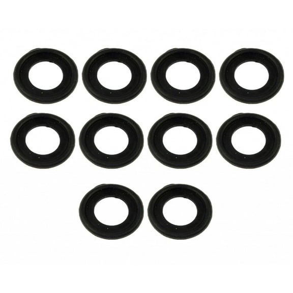 KarParts360 For Chevy Silverado 1500/3500 HD 2013-2023 Engine Oil Drain Plug Gasket | Rubber | 0.448 inches Inside Diameter | 0.811 inches Outside Diameter | 2.59 millimeters Thickness | 10-Pieces