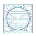 thumbnail image 6 of Rotatable Ruler Geometric Ruler Mathematics Measuring Tool Multifunctional Draft Rulers Circular Drawing Template Ruler, 6 of 9