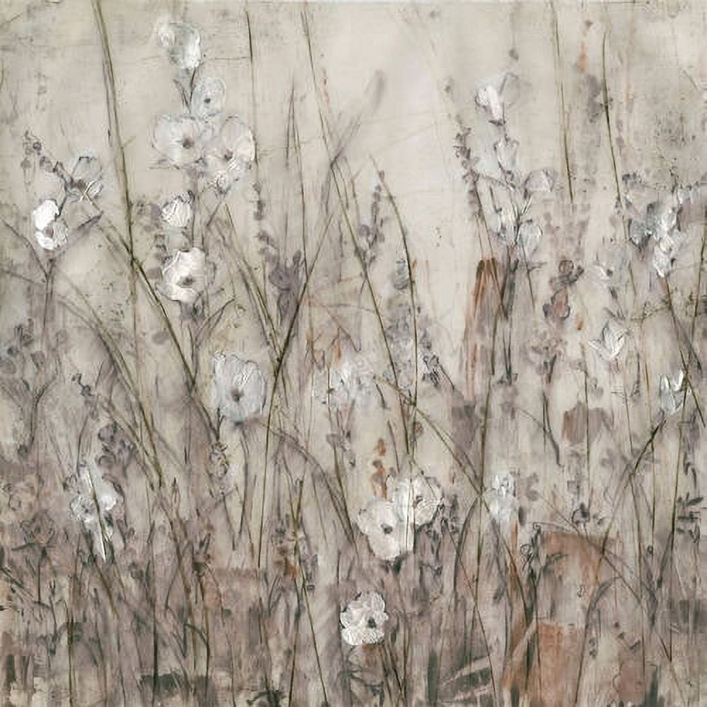 Marmont Hill "Tiny White Blooms" Painting Print on Wrapped Canvas