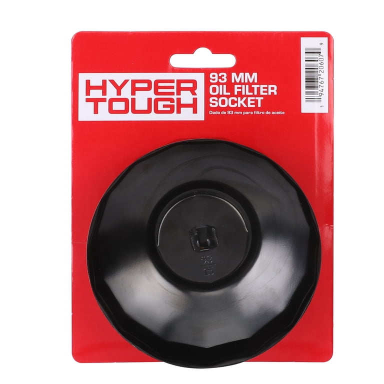 Hyper Tough Oil Filter D Cap Wrench 93mm for 15 Flute Multi-Flute