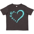 thumbnail image 3 of Inktastic Paw Print Heart Boys or Girls Toddler T-Shirt, 3 of 5
