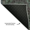 thumbnail image 5 of Addison Rugs Mayfield Premium Machine Washable Transitional Panel Green Rectangle Rug, 9' X 12' Machine Washable Transitional Panel Green Oversized Sherpa Throw Blanket, 5 of 6