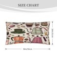 thumbnail image 4 of Bingfone Vintage Coffee Printed Pillowcase 20x36 inches - Standard Pillow Cases with Envelope Closure,Gifts for Women Men, 4 of 9