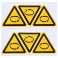 thumbnail image 1 of 6pcs Rotating Machinery Stickers Warning Label Stickers Safety Warning Signs Stickers, 1 of 4