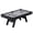 Black + gray tablecloth, variant on 7 ft Pool Tables with Wood Finish,Complete Billiard Set with 2 Cues, Balls, Triangle, Chalk & Brush,Modern Billiards Table for Adults & Family