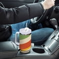 thumbnail image 4 of Yayeee 30oz Stainless Steel Tumbler with Straw and Handle Double-Wall Insulated Travel Water Bottle, Colorful Plane, 4 of 8