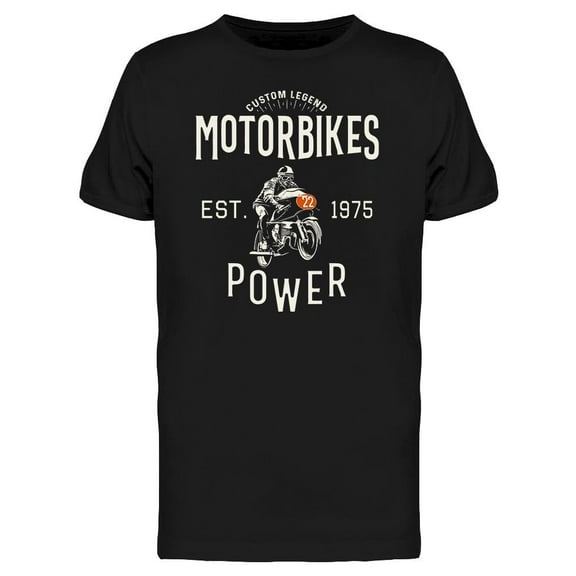 Banner. Motorbikes Power T-Shirt Men -Image by Shutterstock, Male 3X-Large