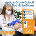 thumbnail image 2 of Guantes de nitrilo Inspire Medical Examination Grado 4.5 Azul, 2 of 7