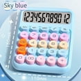 thumbnail image 5 of Mechanical Calculator Large LCD Display Big Round Button Cute Candy Colored Calcul G3270, 5 of 6