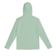 thumbnail image 7 of Men's Performance Fishing Hoodie Shirt - UPF 50+ Sun Protection Long Sleeve Thumbholes Shirts with Neck Gaiter Size 3XL Green, 7 of 7
