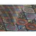 thumbnail image 4 of Ambesonne Mandala Quilted Bedspread Set 3 Pcs, Circles in Rectangles, Queen Size, Multicolor, 4 of 5