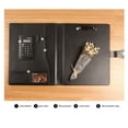 thumbnail image 2 of Amdohai A4 business Leather Portfolio with Calculator Binder Card Slot Manager Office Document Pad Briefcase, 2 of 8