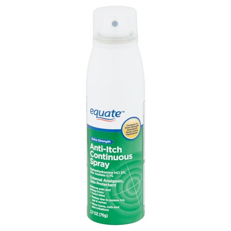 Equate Extra Strength Anti-Itch Continuous Spray, 2.7 (Best Anti Itch Tablets)