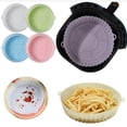 thumbnail image 3 of Pot en Silicone pour Friteuse à Air Chaud Panier de Cuisson Four Doublures Antiadhésives Friteuse Réutilisable à Air Q2L7, 3 of 9