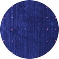 thumbnail image 1 of Ahgly Company Indoor Round Abstract Purple Contemporary Area Rugs, 6' Round, 1 of 4