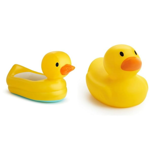Bañera inflable para bebés Munchkin Duck con alerta de calor y juguete