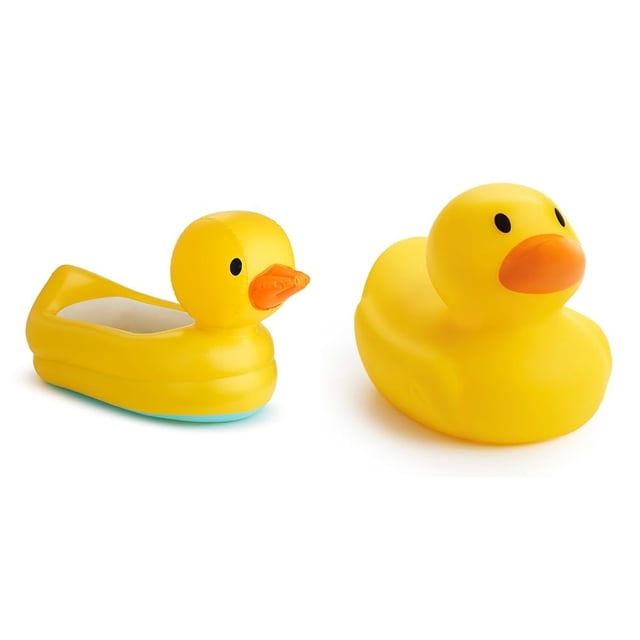 Bañera inflable para bebés Munchkin Duck con alerta de calor y juguete