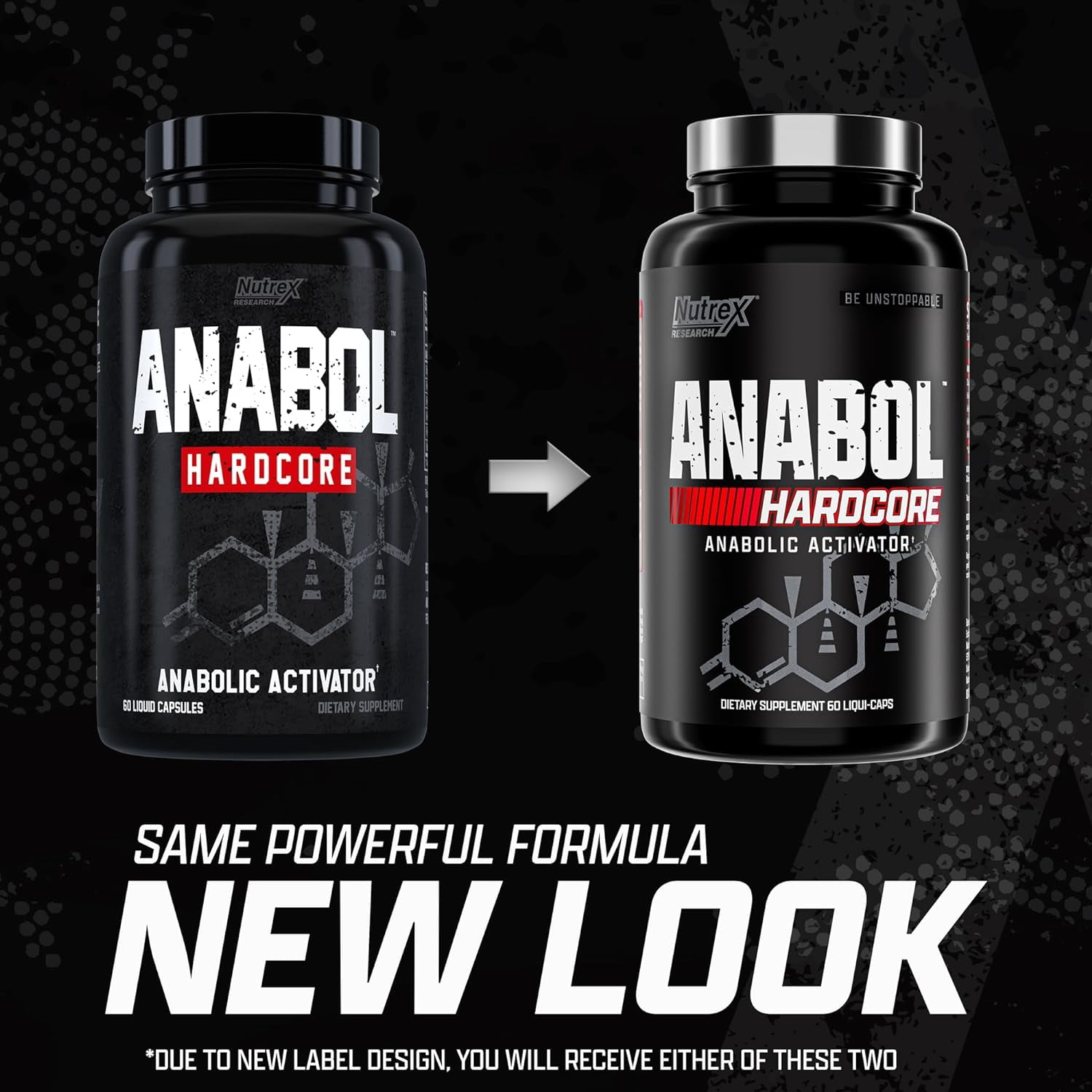 Nutrex Research Anabol Hardcore Muscle Growth Strength Support 60 Capsules