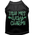 thumbnail image 3 of Pet Dog  Cat Shirt Screen Printed, "Little Miss Lucky Charm", 3 of 7