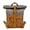 Dark Gray, variant on New Simple Retro Wax Canvas Backpack Men's Casual Leather,Khaki