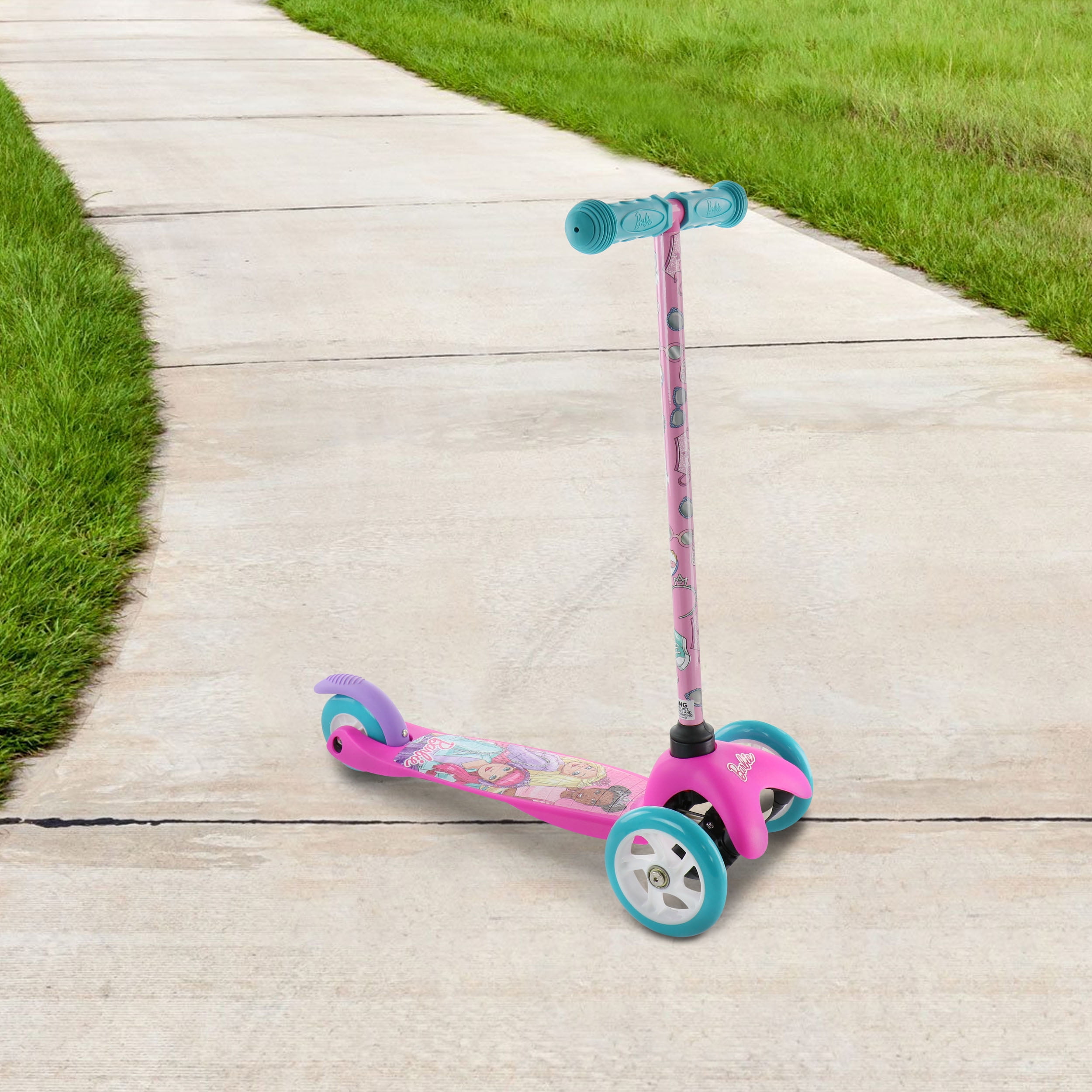 Barbie Tilt and Turn 3 Wheels Scooter